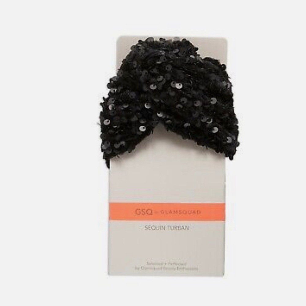 Black sequin turban - Picture 2 of 4